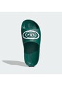 ADIDAS ORIGINALS Ādas čības 'Adilette 00s' tumši zaļa / balts