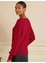 love & roses Džemperis sarkans